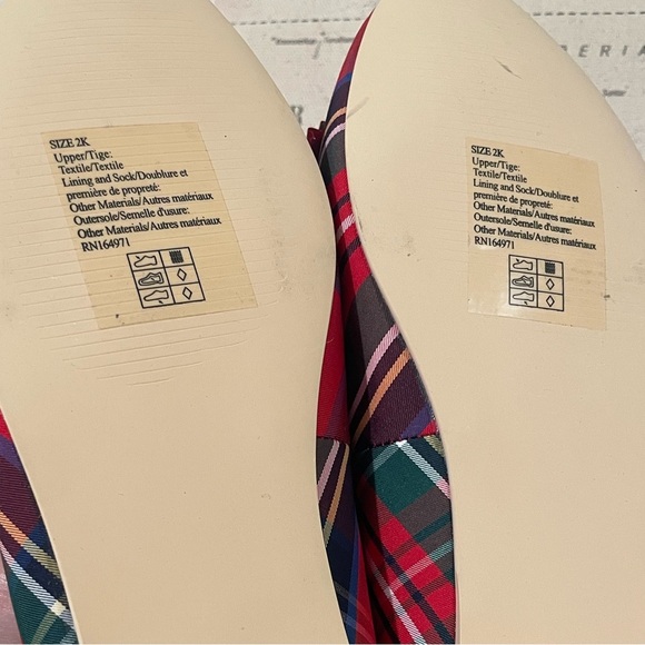 Janie & Jack Plaid Bow Flat Big Girls Size 2 NWOT - Picture 10 of 10
